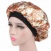's Soft Satin Night Sleep Hat Ladies Turban Wide Band Satin Bonnet Hair Cap  eb-98453231